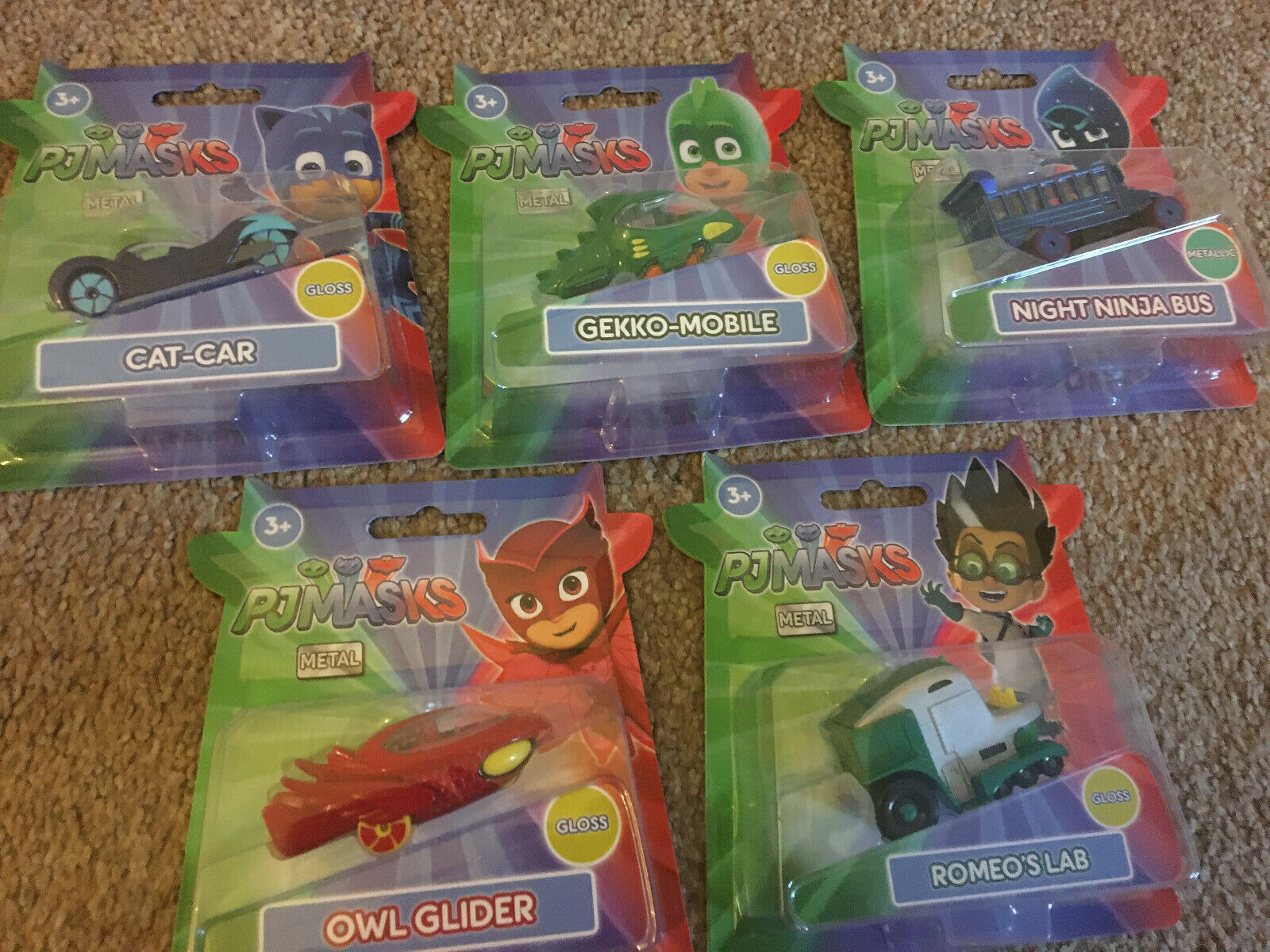 PJ Masks Vehicle Metal Car Diecast Collectable Toy New Teamsterz Tv Show Kids 